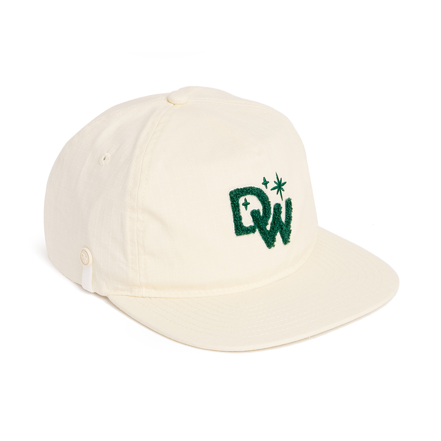 DW SnapBack Hat Dogwalkers Chenille Patch Hat - Cream