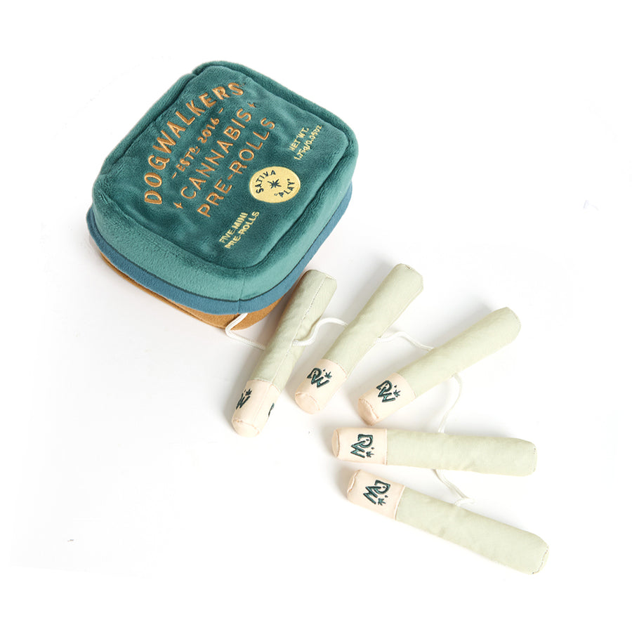 Dogwalkers Plush Tin Squeaker Toy