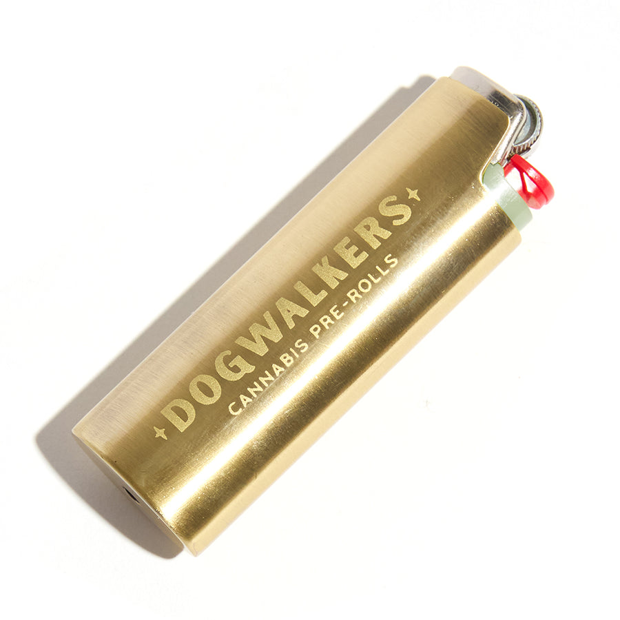 Dogwalkers Brass Lighter Cover