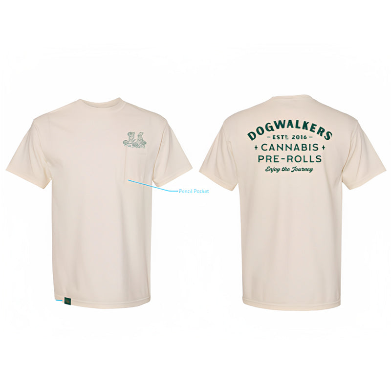 Dogwalkers Cream Pocket T-Shirt