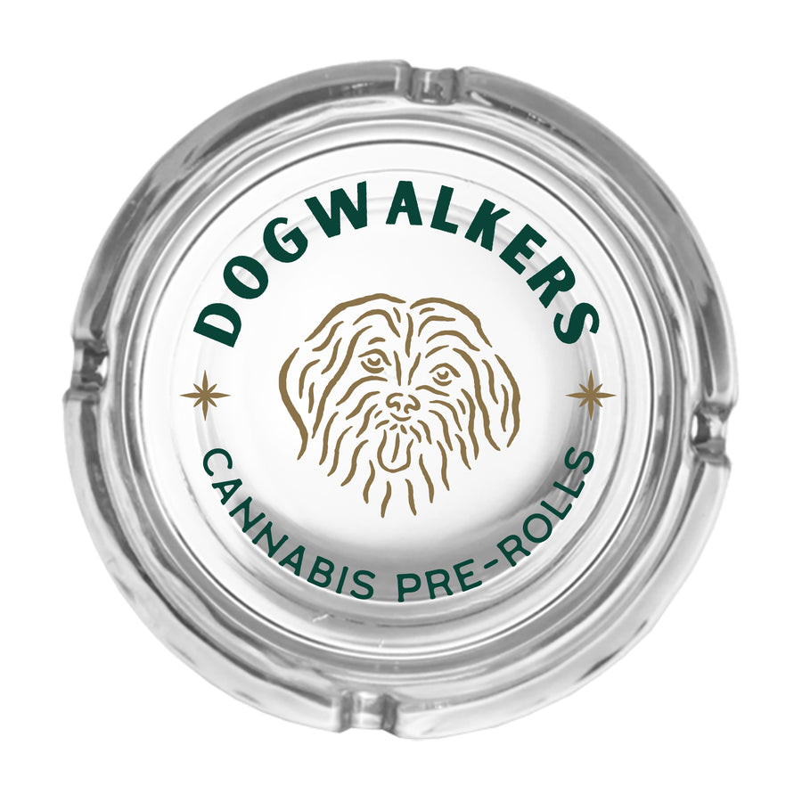 Dogwalkers Glass Ashtray Bailey