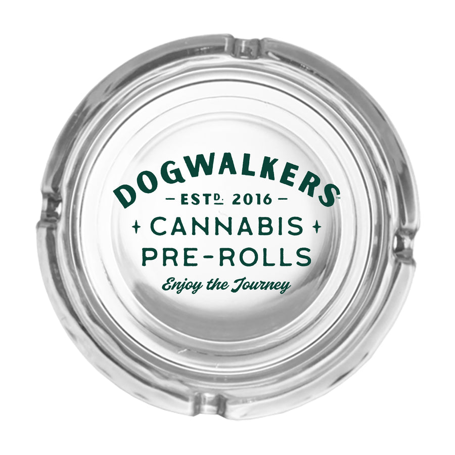 Dogwalkers Glass Ashtray Full Logo